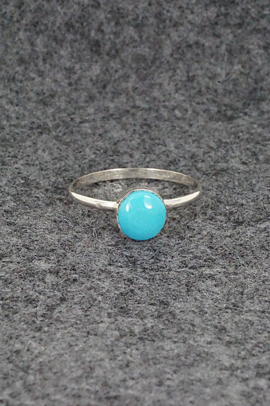 Turquoise & Sterling Silver Ring - Trista Slow - Size 7