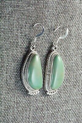 Turquoise & Sterling Silver Earrings - Lee Shorty
