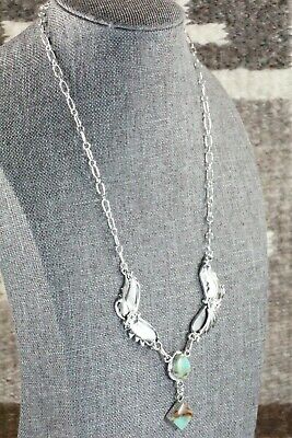 Turquoise & Sterling Silver Necklace - Sarah Yazzie