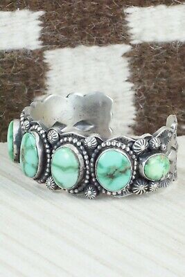 Turquoise & Sterling Silver Bracelet - Shawn Cayatineto
