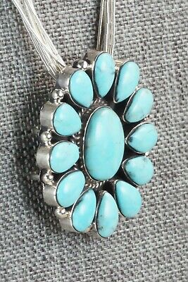 Kingman Turquoise & Liquid Silver Necklace - Greg Yazzie