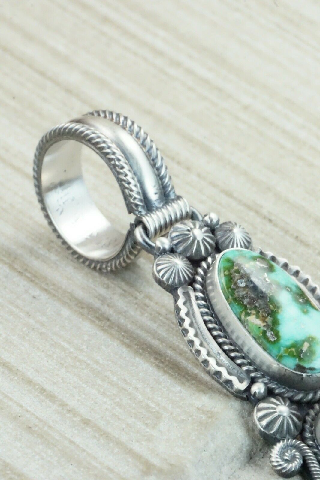 Turquoise & Sterling Silver Pendant - Michael Calladitto