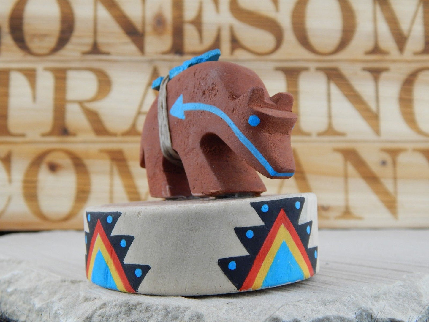 Bear Zuni Fetish Carving - Eldred Sanchez - High Lonesome Trading