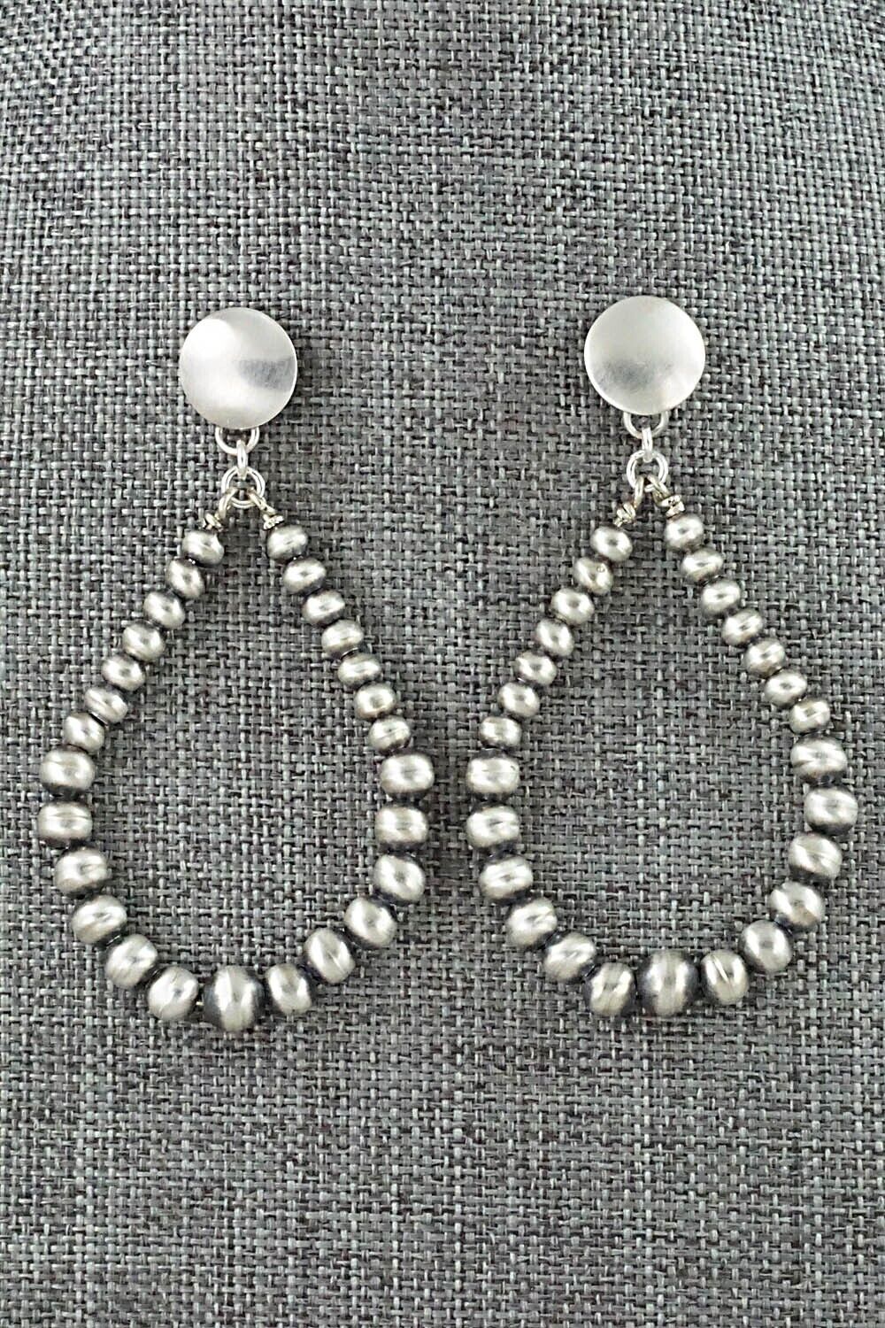 Sterling Silver Navajo Pearl Earrings - Amanda Perry