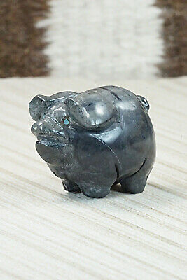 Pig Zuni Fetish Carving - Stanton Hannaweeke