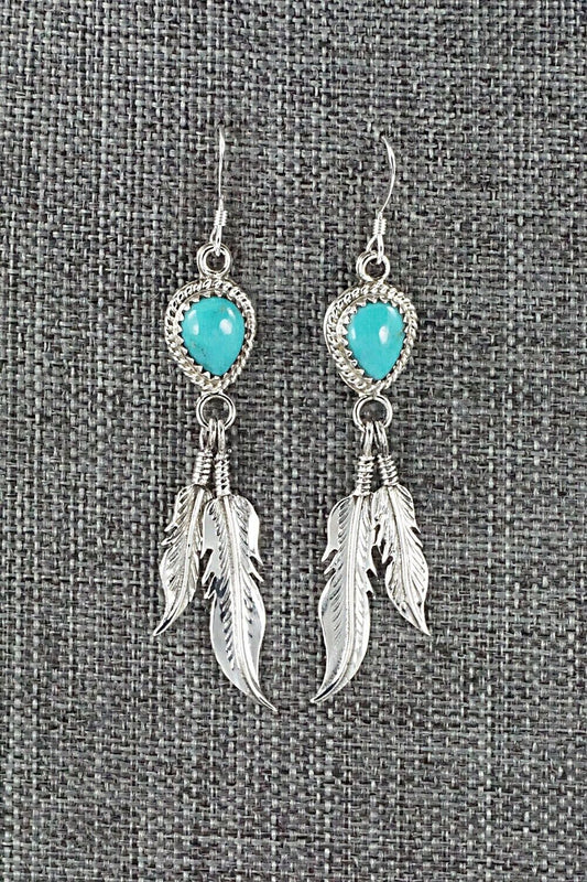 Turquoise & Sterling Silver Earrings - Annie Spencer