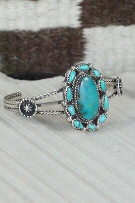 Navajo Turquoise and Sterling Silver Bracelet - Native American