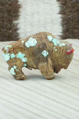 Buffalo Zuni Fetish Carving - Andres Quandelacy