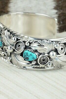 Turquoise & Sterling Silver Bracelet - Henry Attakai
