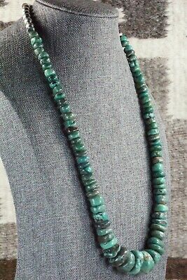 Turquoise & Sterling Silver Necklace - Navajo