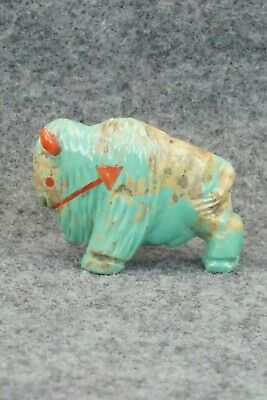 Buffalo Zuni Fetish Carving - Andres Quandelacy
