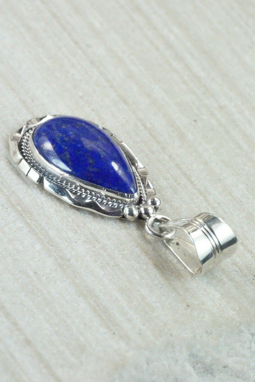 Lapis & Sterling Silver Pendant - Samuel Yellowhair