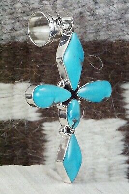 Turquoise and Sterling Silver Pendant - Jimson Belin