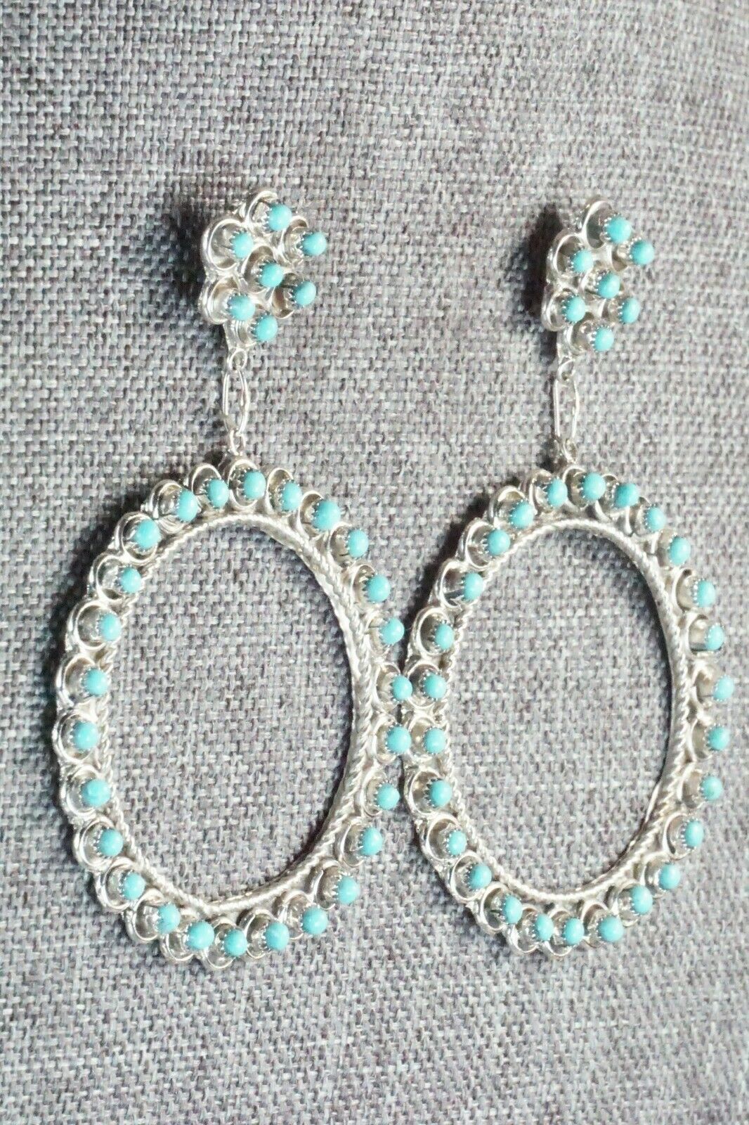 Turquoise & Sterling Silver Earrings - Waylon Johnson