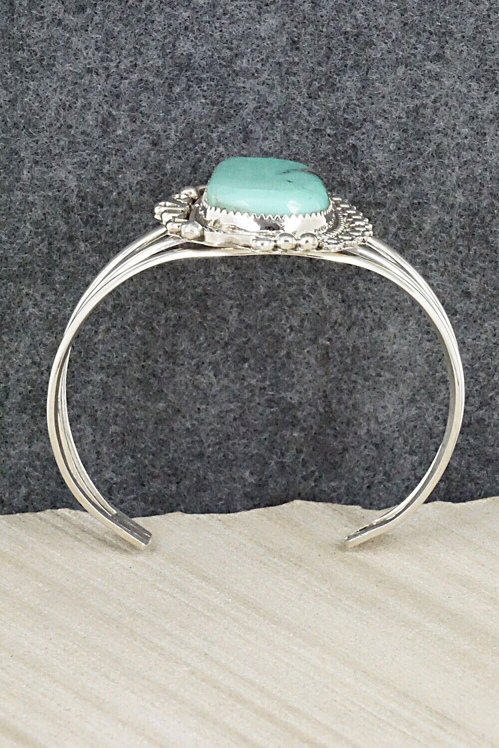 Turquoise & Sterling Silver Bracelet - Donavan Nez