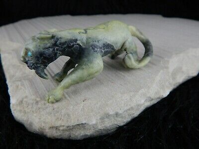 Mountain Lion Zuni Fetish - Dan Quam - Zuni Mtn. Lion Carving - Native American - High Lonesome Trading