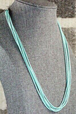 5 Strand Turquoise Necklace - Frank Ortiz - High Lonesome Trading
