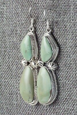 Turquoise & Sterling Silver Earrings - Lee Shorty