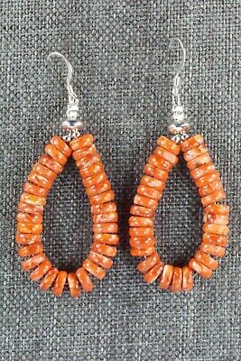 Spiny Oyster & Sterling Silver Earrings - Louise Joe