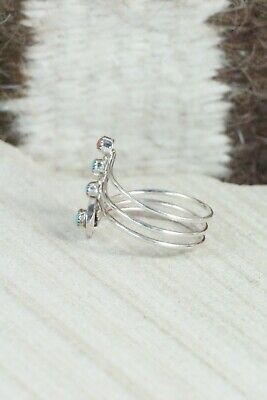 Turquoise & Sterling Silver Ring - Hazel Pabilto - Size 7