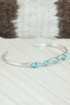 Turquoise & Sterling Silver Bracelet - Karla Chavez