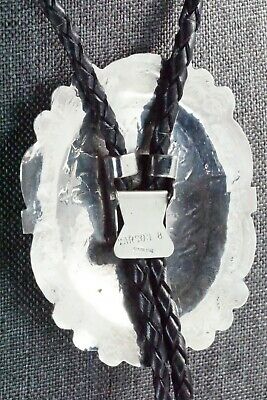 Turquoise & Sterling Silver Bolo Tie - Carson Blackgoat