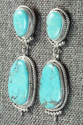 Turquoise & Sterling Silver Earrings - Verley Betone