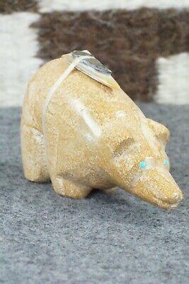 Bear Zuni Fetish Carving - Delvin Leekya - High Lonesome Trading