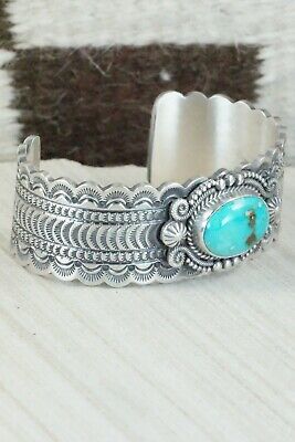 Turquoise & Sterling Silver Bracelet - Michael Calladitto