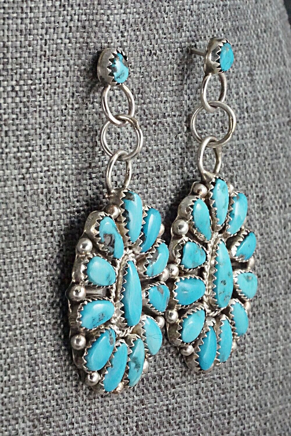 Turquoise & Sterling Silver Earrings - Justina Wilson