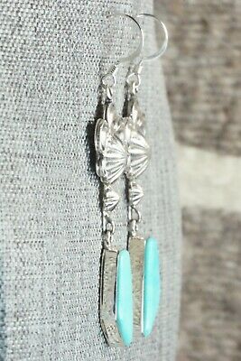 Turquoise & Sterling Silver Earrings - Bobby Platero