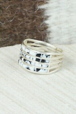 White Buffalo & Sterling Silver Ring - Claresse Kylestewa - Size 9.25