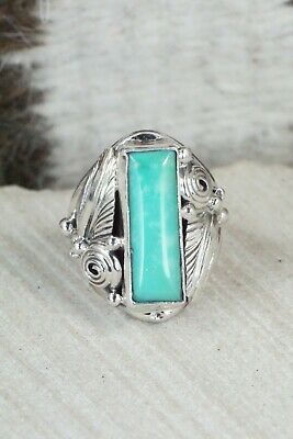 Turquoise & Sterling Silver Ring - Davey Morgan - Size 5.5