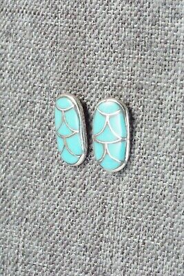 Turquoise & Sterling Silver Earrings - Orena Leekya