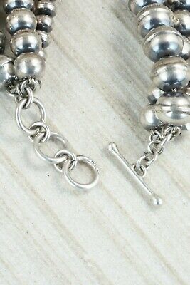 Sterling Silver Navajo Pearl Link Bracelet