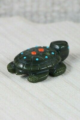 Turtle Zuni Fetish Carving - Reynold Lunasee - High Lonesome Trading
