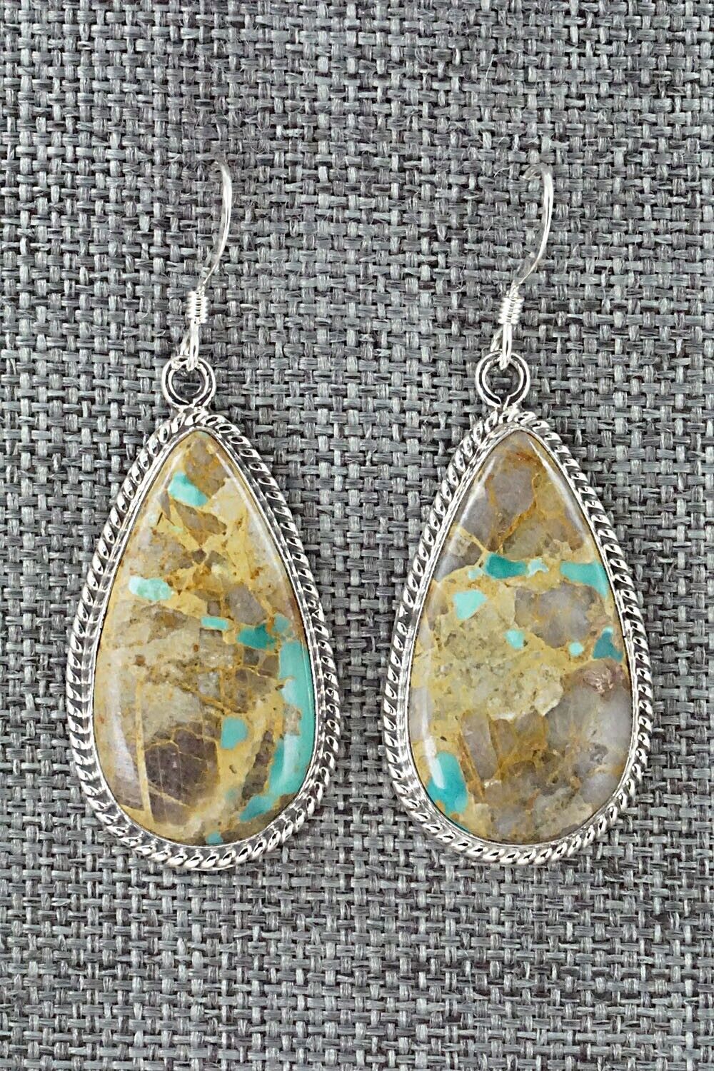 Turquoise & Sterling Silver Earrings - Isabelle Yazzie