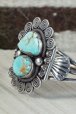 Turquoise and Sterling Silver Bracelet - Jess Martinez