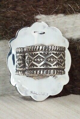 Turquoise and Sterling Silver Ring - Leonard Maloney - Size 10
