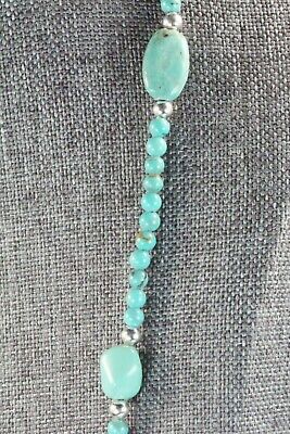 Turquoise & Sterling Silver Necklace - Navajo