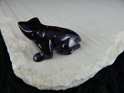 Frog Zuni Fetish Carving - Nelson Yatsattie - High Lonesome Trading