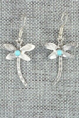 Turquoise & Sterling Silver Earrings - Darlene Platero