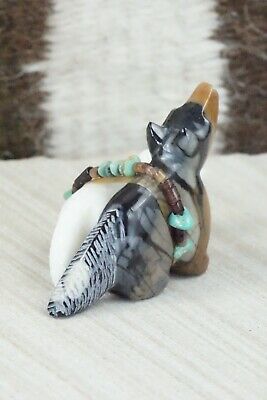Wolf Zuni Fetish Carving - Daisy Natewa