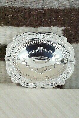 Sterling Silver Belt Buckle - Carson Blackgoat - High Lonesome Trading