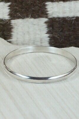Navajo Sterling Silver Bangle Cuff - Elaine Tahe
