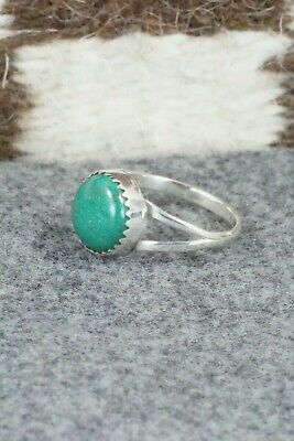 Turquoise and Sterling Silver Ring - Robert Martinez - Size 6.75