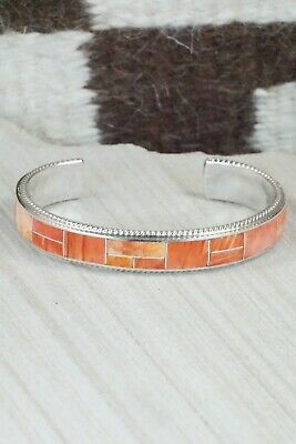 Spiny Oyster & Sterling Silver Bracelet - Ricky Booqua