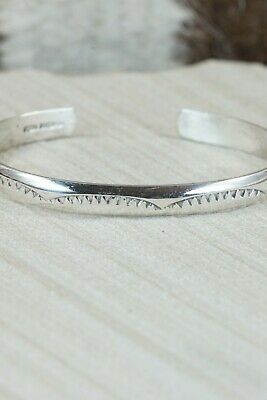 Navajo Sterling Silver Bracelet - Elaine Tahe
