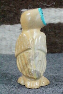 Owl Zuni Fetish Carving - Enrike Leekya