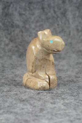 Mountain Lion Zuni Fetish Carving - Gilbert Lonjose